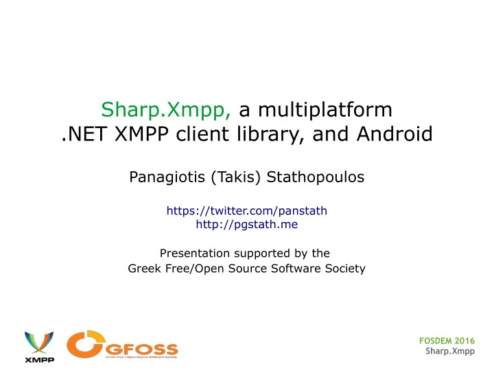 sharp xmpp a multiplatform net xmpp client library and