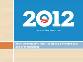 Email Optimization: How A/B testing generated $500  million in donations  Introduction  Youve