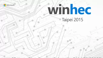 Taipei 2015  Enable organizations transform their businesses by harnessing the power of