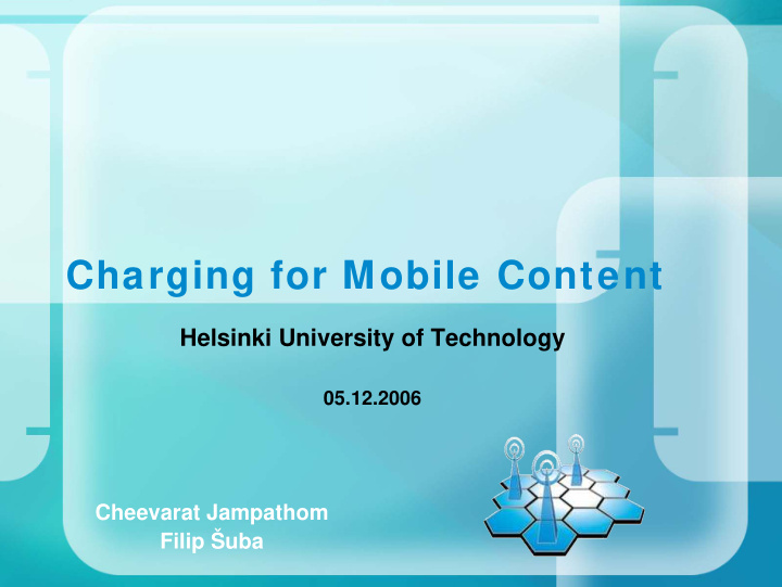 charging for mobile content