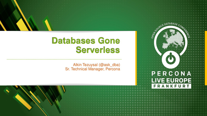 databases gone serverless