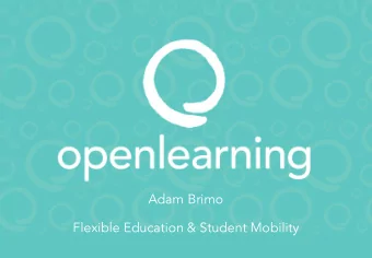 Adam Brimo  Flexible Education &amp; Student Mobility  1  What do you want to be  when you grow up?