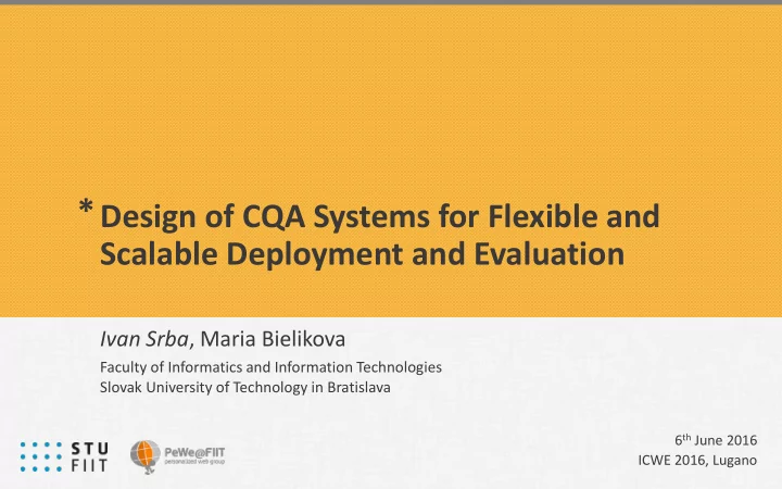 community question answering cqa communities of millions