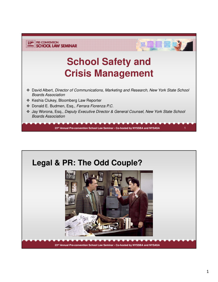 school safety and crisis management