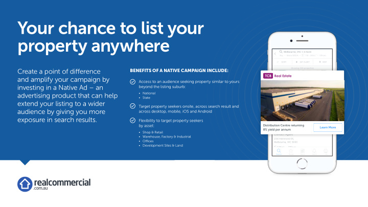 your chance to list your property anywhere