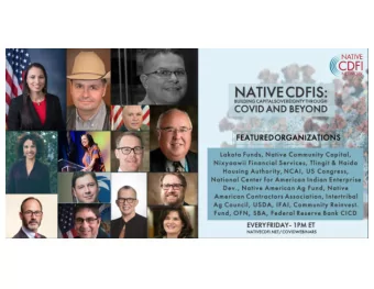 Purpose  Learn. Gain valuable feedback from  membership  Connect. Provide a space for NCDFIs