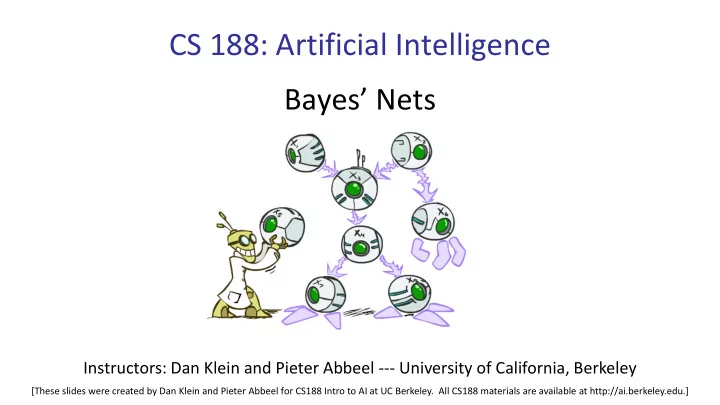 cs 188 artificial intelligence