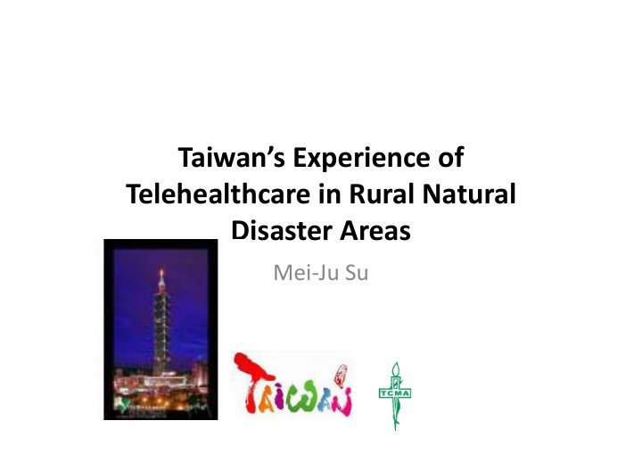 taiwan s experience of telehealthcare in rural natural