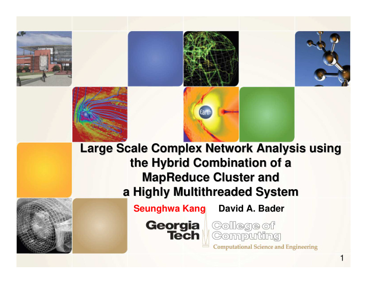 large scale complex network analysis using large scale