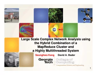 Large Scale Complex Network Analysis using  Large Scale Complex Network Analysis using  the Hybrid
