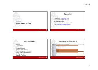 Organisa.on  Teachers  Merel Koning (m.koning@cs.ru.nl)  Jaap-Henk Hoepman (jhh@cs.ru.nl)