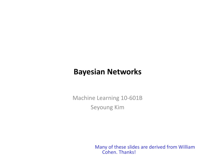 bayesian networks