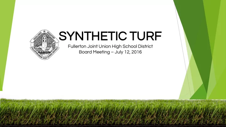 syn ynth thet etic ic tu turf rf