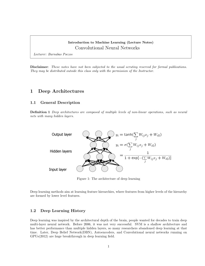 convolutional neural networks