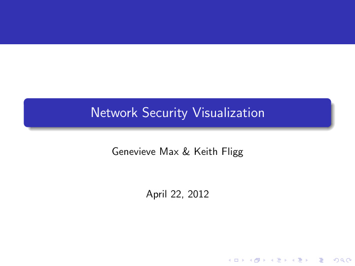 network security visualization
