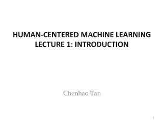 Chenhao Tan  1  Can machines think? (Turing, 1950)  2  3  4  Atari game (Bonus: try Google
