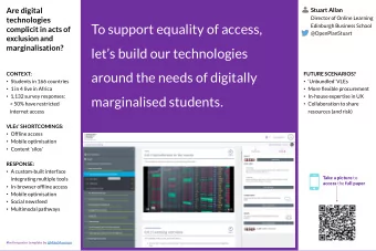 lets build our technologies  around the needs of digitally  CONTEXT:  FUTURE SCENARIOS?