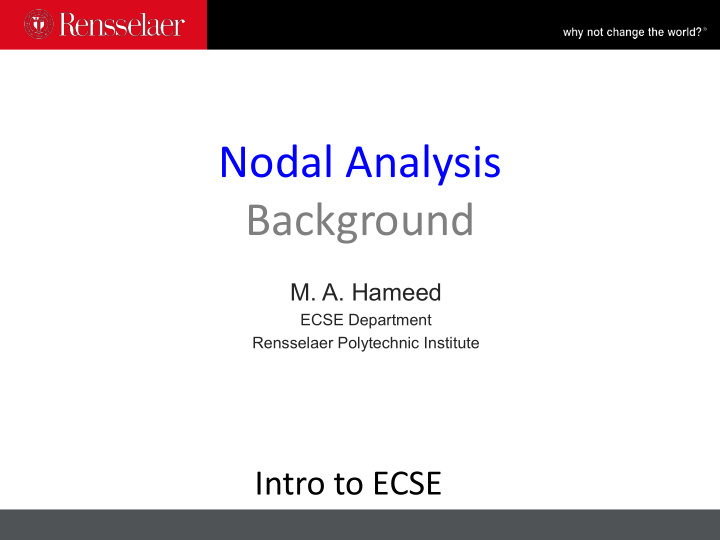 nodal analysis