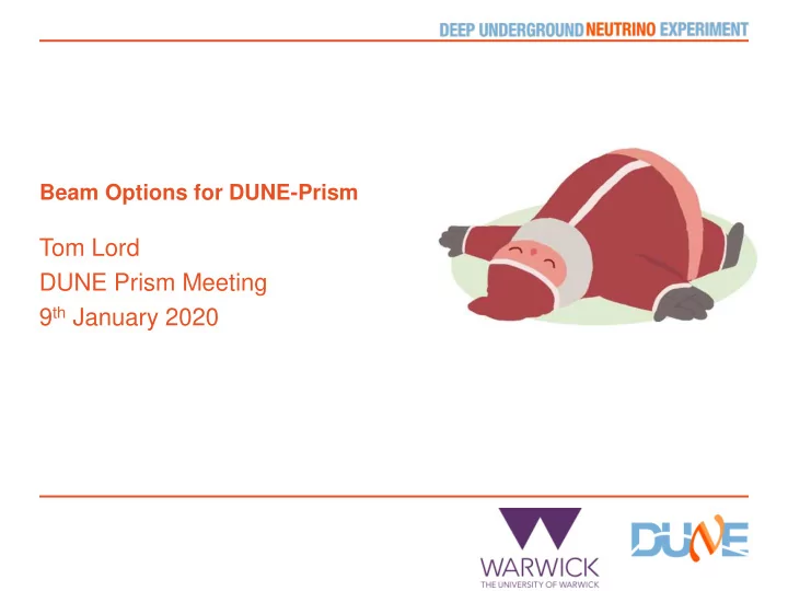 tom lord dune prism meeting 9 th january 2020 oa distance