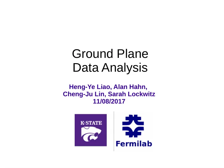 ground plane data analysis