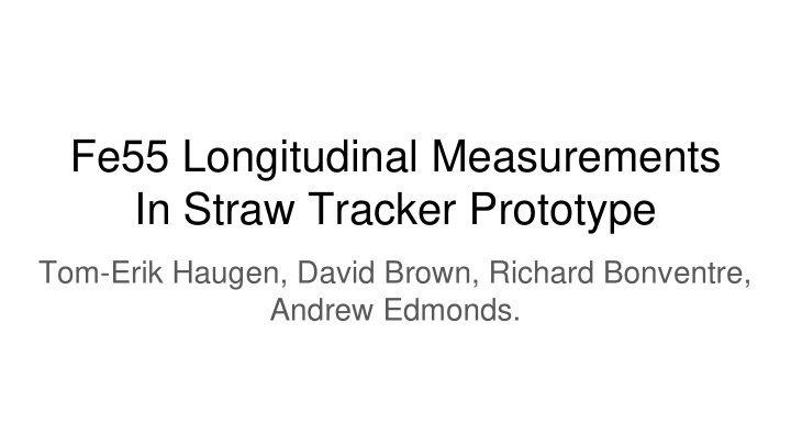 in straw tracker prototype