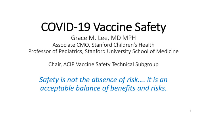 cov ovid 19 19 vacci cine s safety