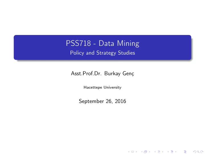 pss718 data mining