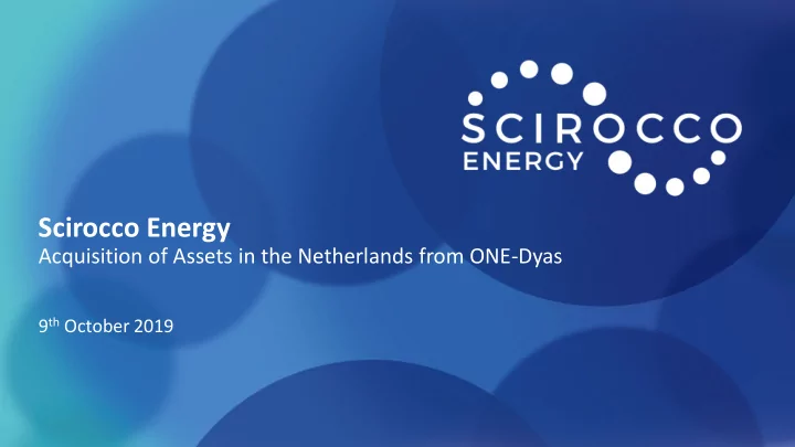 scirocco energy
