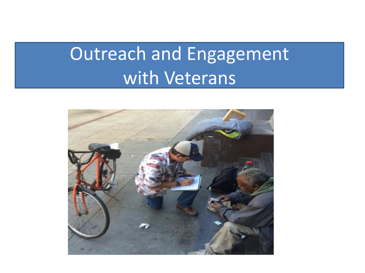 outreach and engagement