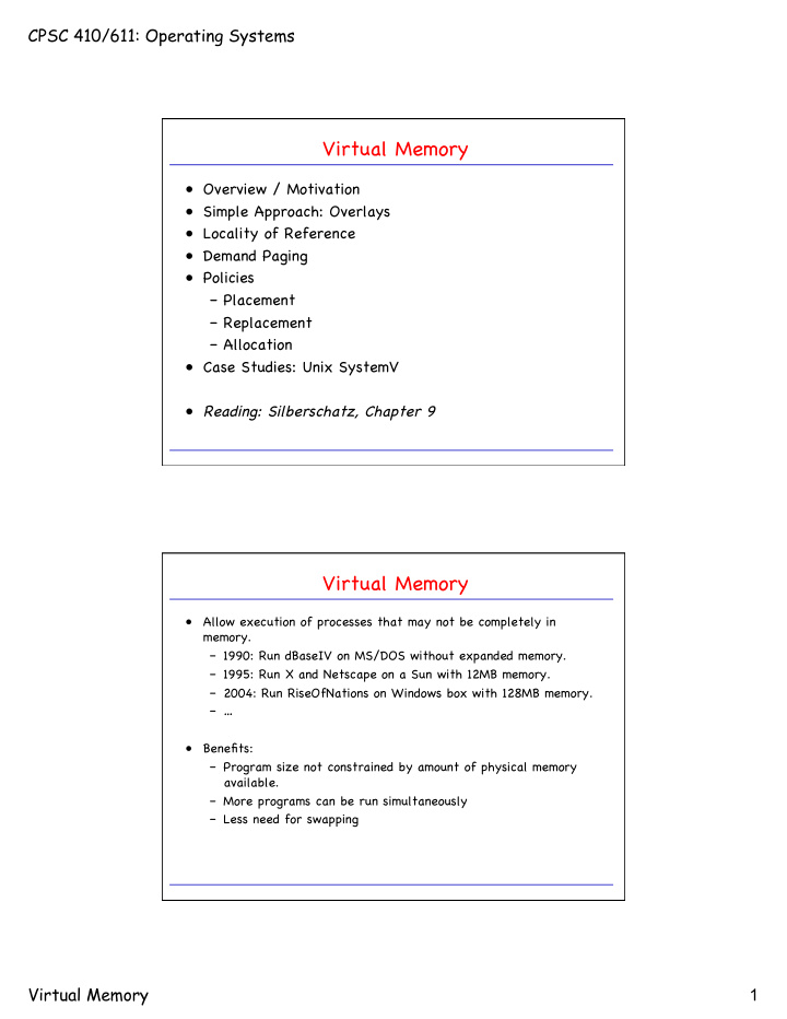 virtual memory