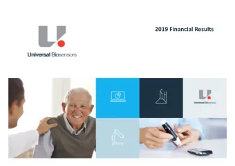 2019 Financial Results  Important Disclaimer    This presentation is intended to provide a