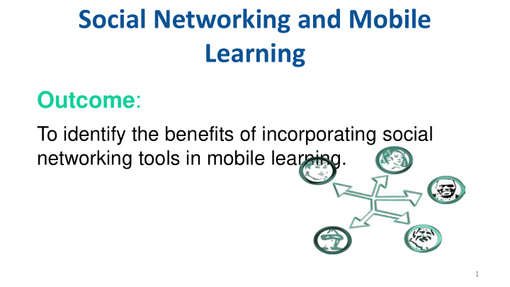 social networking and mobile learning