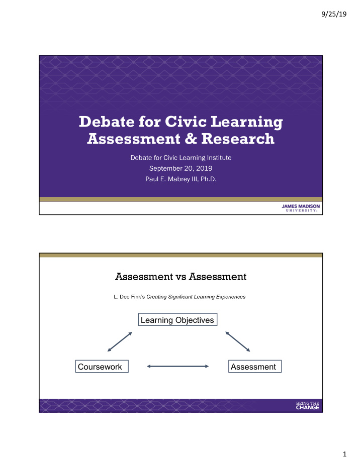 debate for civic learning assessment research