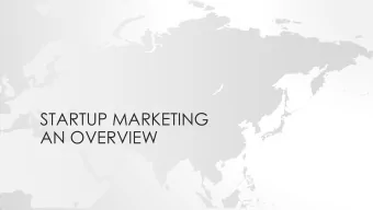 AN OVERVIEW  Marketing  Role of Engineering in Marketing  Startup  Role of Marketing in Startup