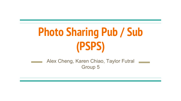 photo sharing pub sub psps