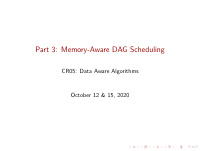 part 3 memory aware dag scheduling