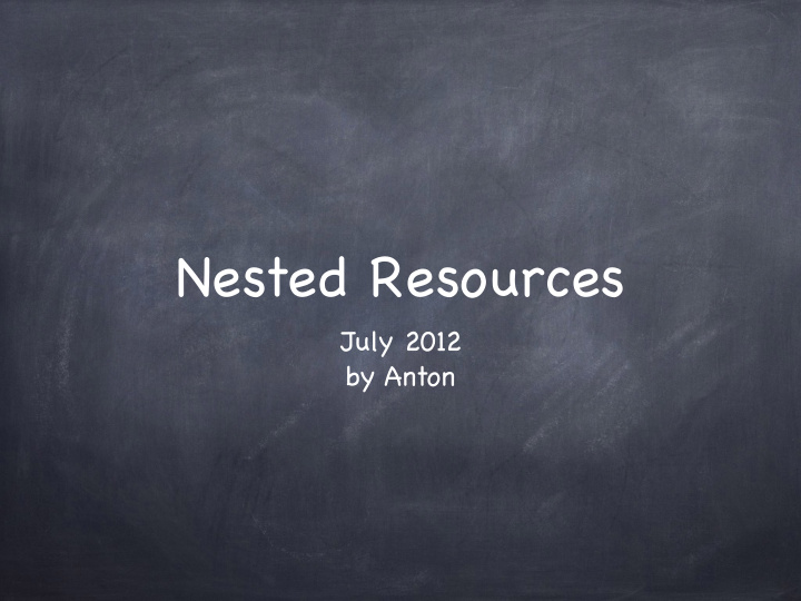 nested resources