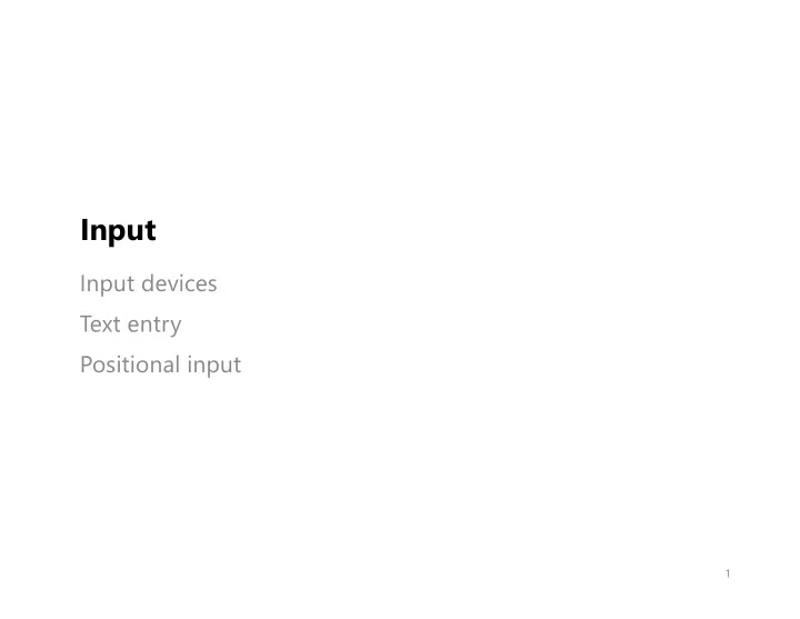 input