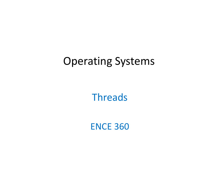 operating systems