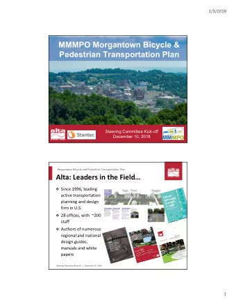 MMMPO Morgantown Bicycle &amp;  Morgantown Bicycle and Pedestrian Transportation Plan  Pedestrian