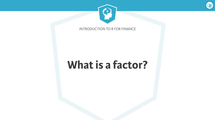 what is a factor