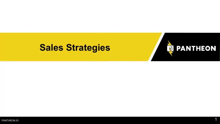 sales strategies