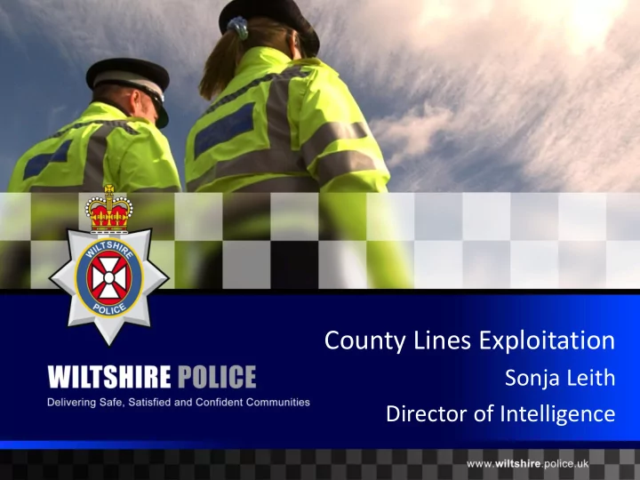 county lines exploitation