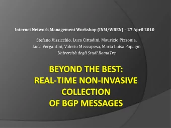 Luca Vergantini, Valerio Mezzapesa, Maria Luisa Papagni  Universit degli Studi RomaTre