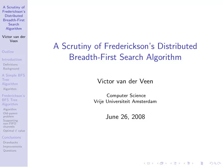 a scrutiny of frederickson s distributed