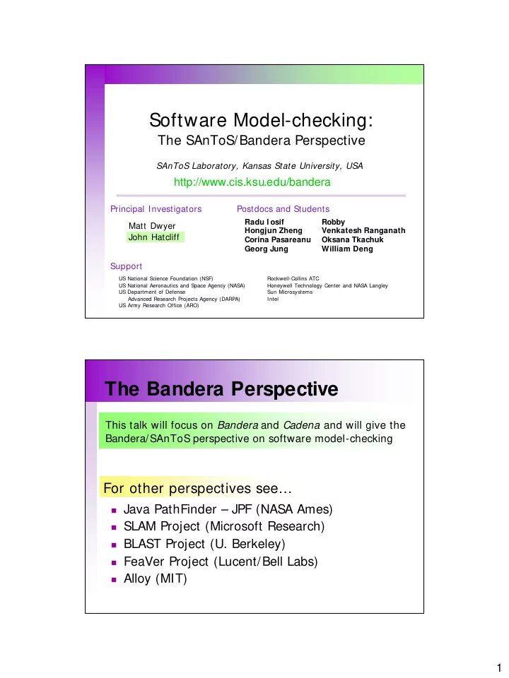 the bandera perspective