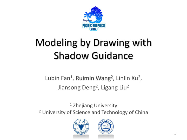 modeling by drawing with shadow guidance