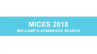 MICES 2018  MIX-CAMP E-COMMERCE SEARCH  Welcome at myToys!  And Thank you! to our sponsors!
