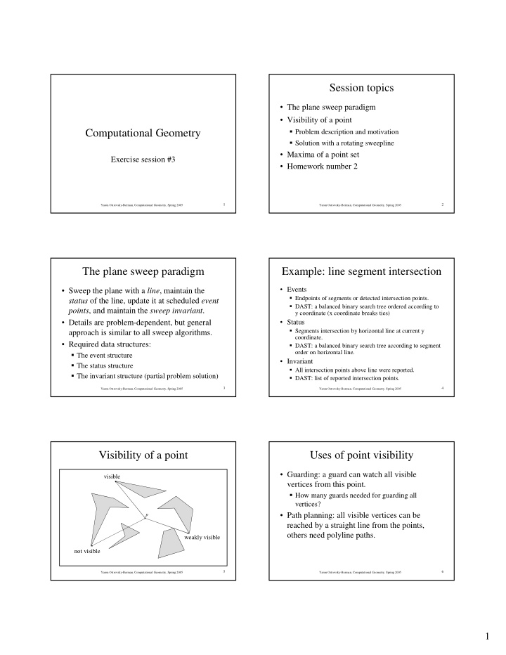 session topics