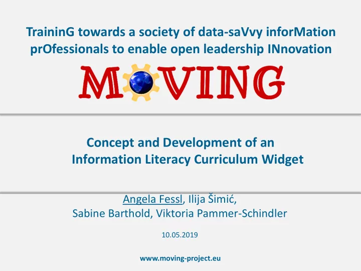training towards a society of data savvy information